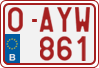 License plate of Belgium, Regular plates (2010)