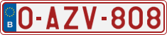 License plate of Belgium, Regular plates (2010)
