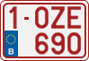 License plate of Belgium, Regular plates (2010)