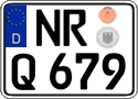 German license plate, Regular plates
