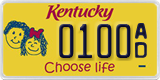 Kentucky, Specialty plates (1234 A/B)
