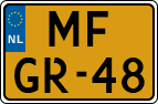 License plate of the Netherlands, Motorcycles