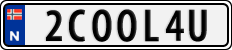 License plate of Norway, Vanity Plates