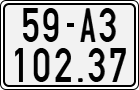 License plate of Vietnam, Motorcycles