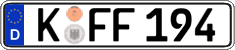 German license plate, Regular plates