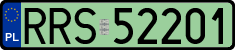 License plates of Poland, Electric vehicles