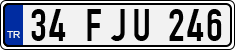 License plate of Turkey, Regular plates