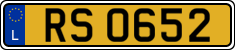License plate of Luxembourg, 2003 year system