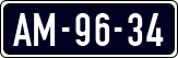 License plate of the Netherlands, Imported oldtimers (cars)