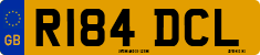 License plate of the United Kingdom, 1983 year system