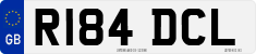 License plate of the United Kingdom, 1983 year system