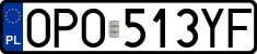 License plates of Poland, Regular car plates