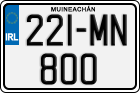 License plate of Ireland, Regular plates