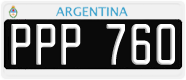 License plate of Argentina, Cars (1995, ABC 123)