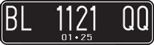 License plate of Indonesia, Regular plates
