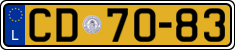 License plate of Luxembourg, Diplomatic