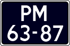 License plate of the Netherlands, Imported oldtimers (cars)