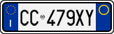 License plate of Italy, Cars (1994 year series)
