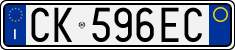 License plate of Italy, Cars (1994 year series)