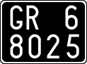 License plate of Italy, Cars (1927 year series)