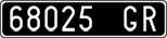 License plate of Italy, Cars (1927 year series)