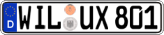 German license plate, Regular plates