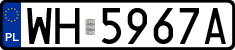 License plates of Poland, Regular car plates