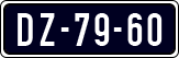 License plate of the Netherlands, Imported oldtimers (cars)