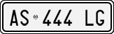 License plate of Italy, Cars (1994 year series)