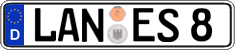 German license plate, Regular plates