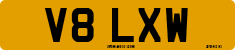 License plate of the United Kingdom, 1983 year system
