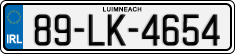 License plate of Ireland, Regular plates