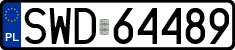 License plates of Poland, Regular car plates