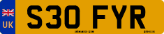License plate of the United Kingdom, 1983 year system