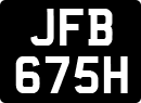 License plate of the United Kingdom, 1963 year system