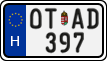 license plates of Hungary, Oldtimers (2022)