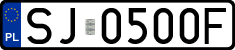 License plates of Poland, Regular car plates