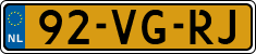 License plate of the Netherlands, Light Commercial Vehicles (1994 system)