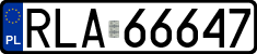 License plates of Poland, Regular car plates