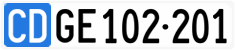 License plate of Switzerland, Diplomatic