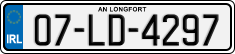 License plate of Ireland, Regular plates