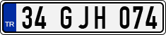 License plate of Turkey, Regular plates