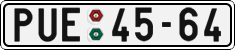 License plate of the Czech Republic, Cars (1960)
