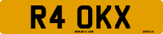 License plate of the United Kingdom, 1983 year system