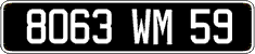 French license plate, FNI