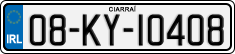 License plate of Ireland, Regular plates