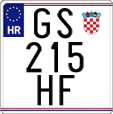 License plate of Croatia, Motorcycles