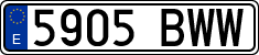 License plates of Spain, Ordinary (2000)