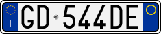 License plate of Italy, Cars (1994 year series)