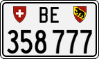License plate of Switzerland, Cars